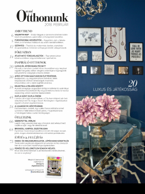 A Mi Otthonunk Magazin 2018. február, &quot;Luxus és otthonosság Pécsett&quot;